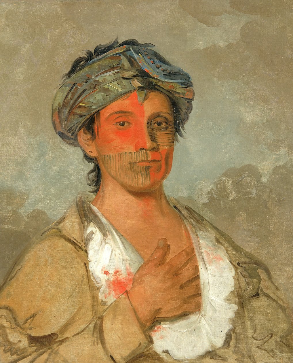 Pah-te-cóo-saw, rechtschapen man, semibeschaafd door George Catlin