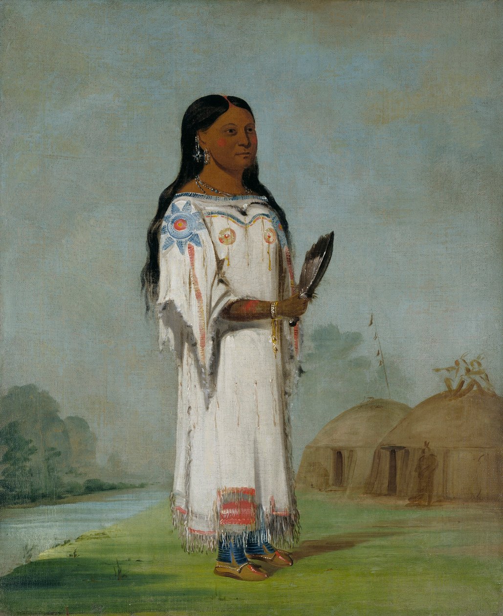 Seet-sé-be-a, middagzon, een mooi meisje door George Catlin