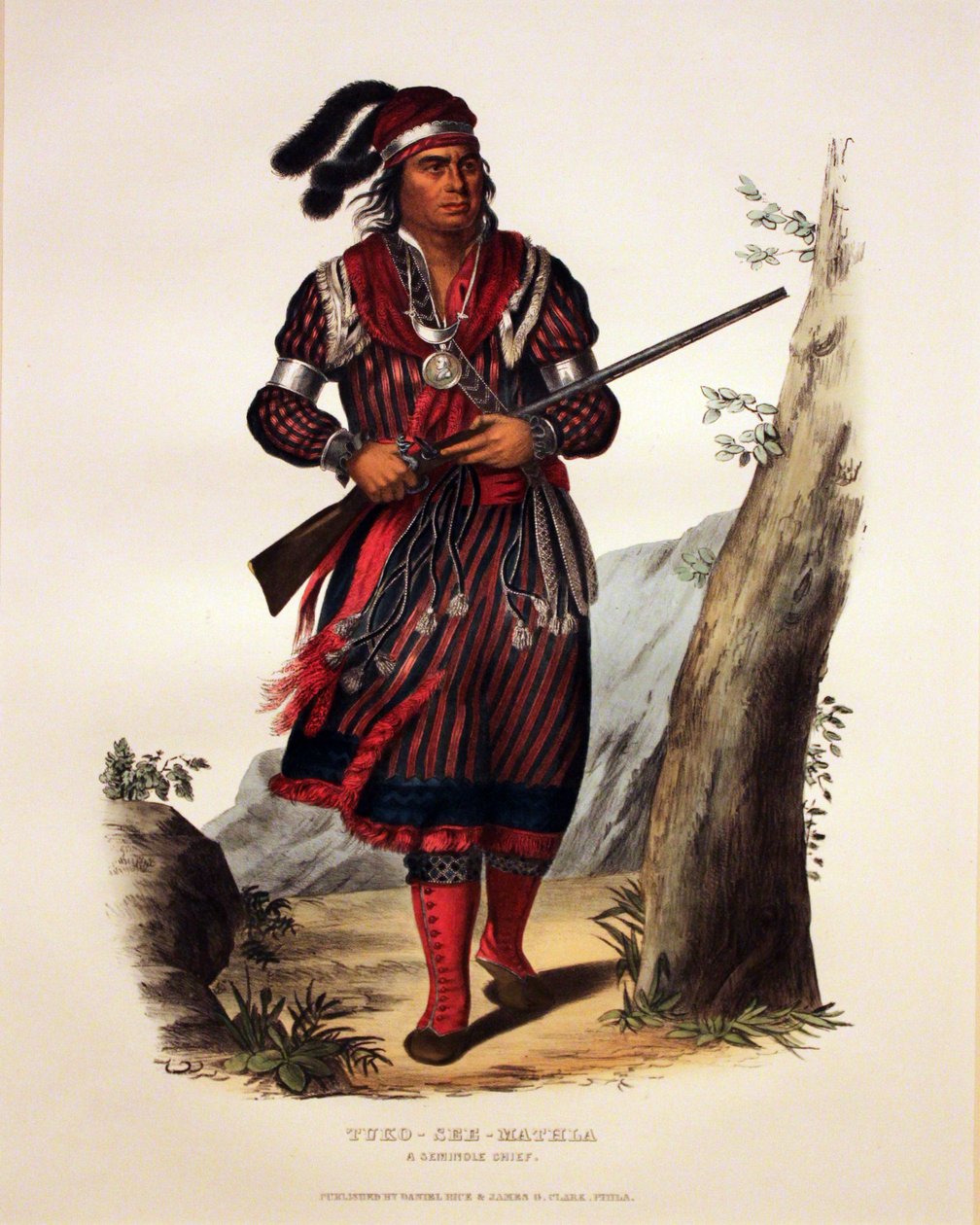 Seminole opperhoofd Tuko-See-Mathla door George Catlin