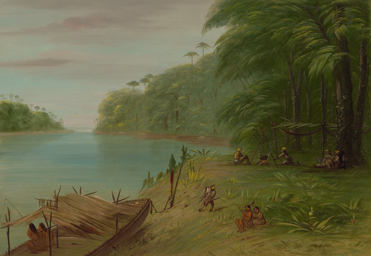 Oever van de Essequibo, 1854-1869 door George Catlin