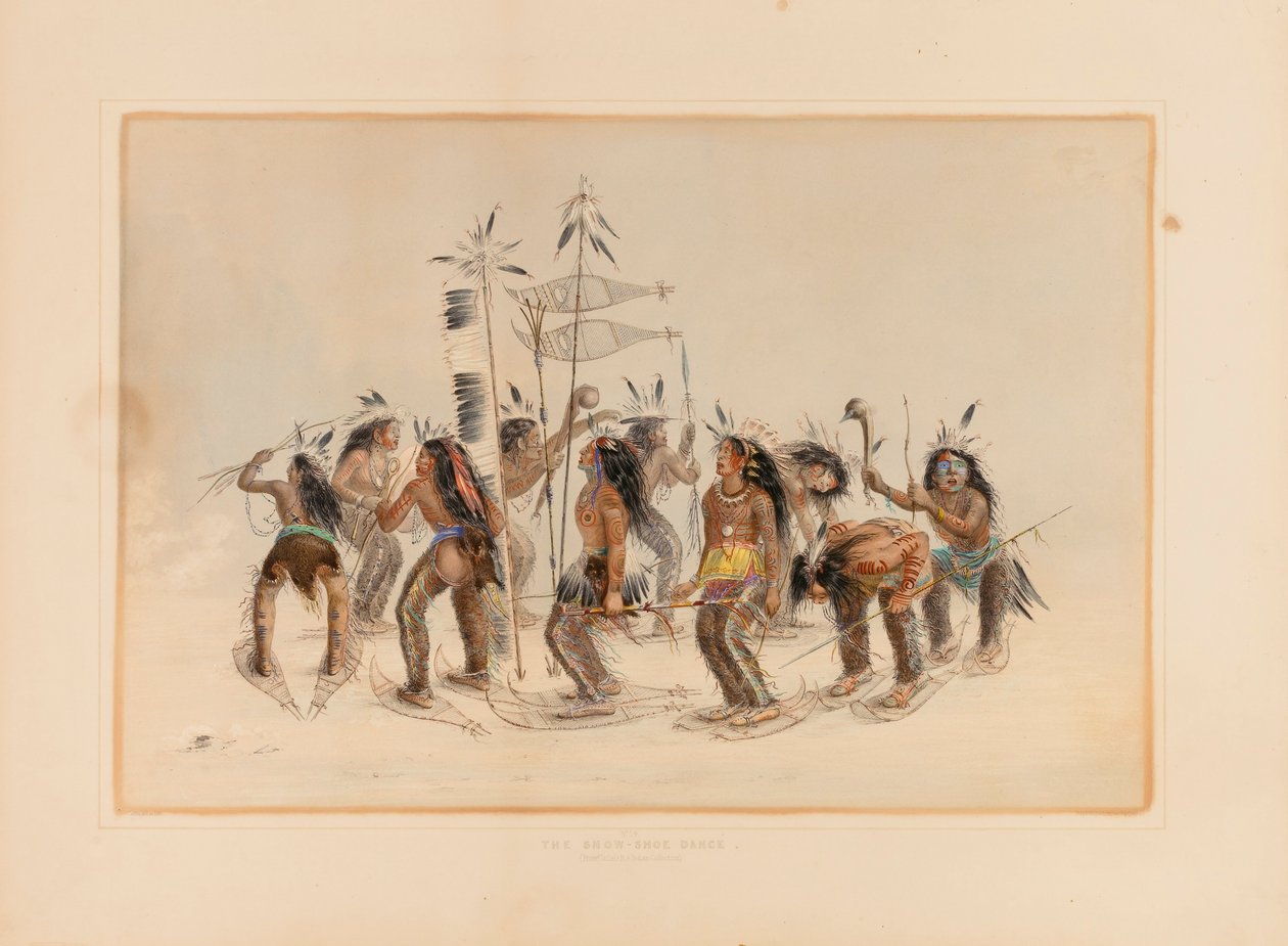 Sneeuwschoen dans - nr. 14 door George Catlin