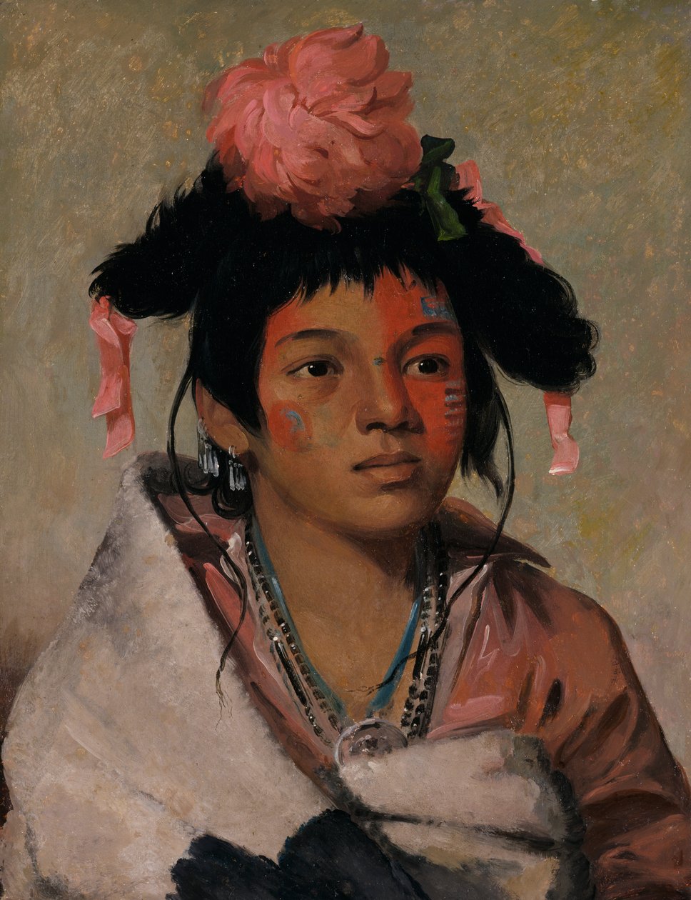 Tcha-káuk-o-ko-máugh, Grote Hoofdman, een Jongen, 1831 door George Catlin