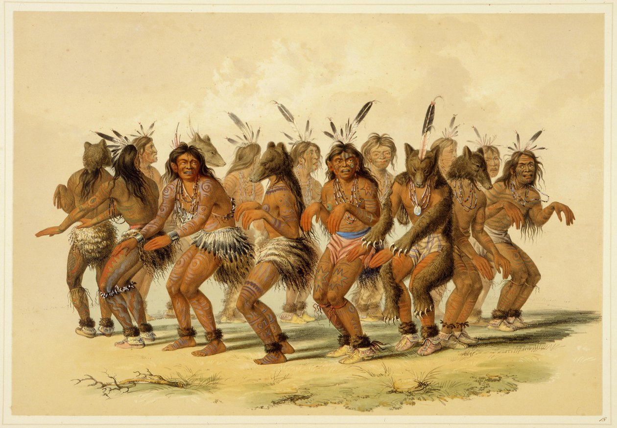 De berendans door George Catlin