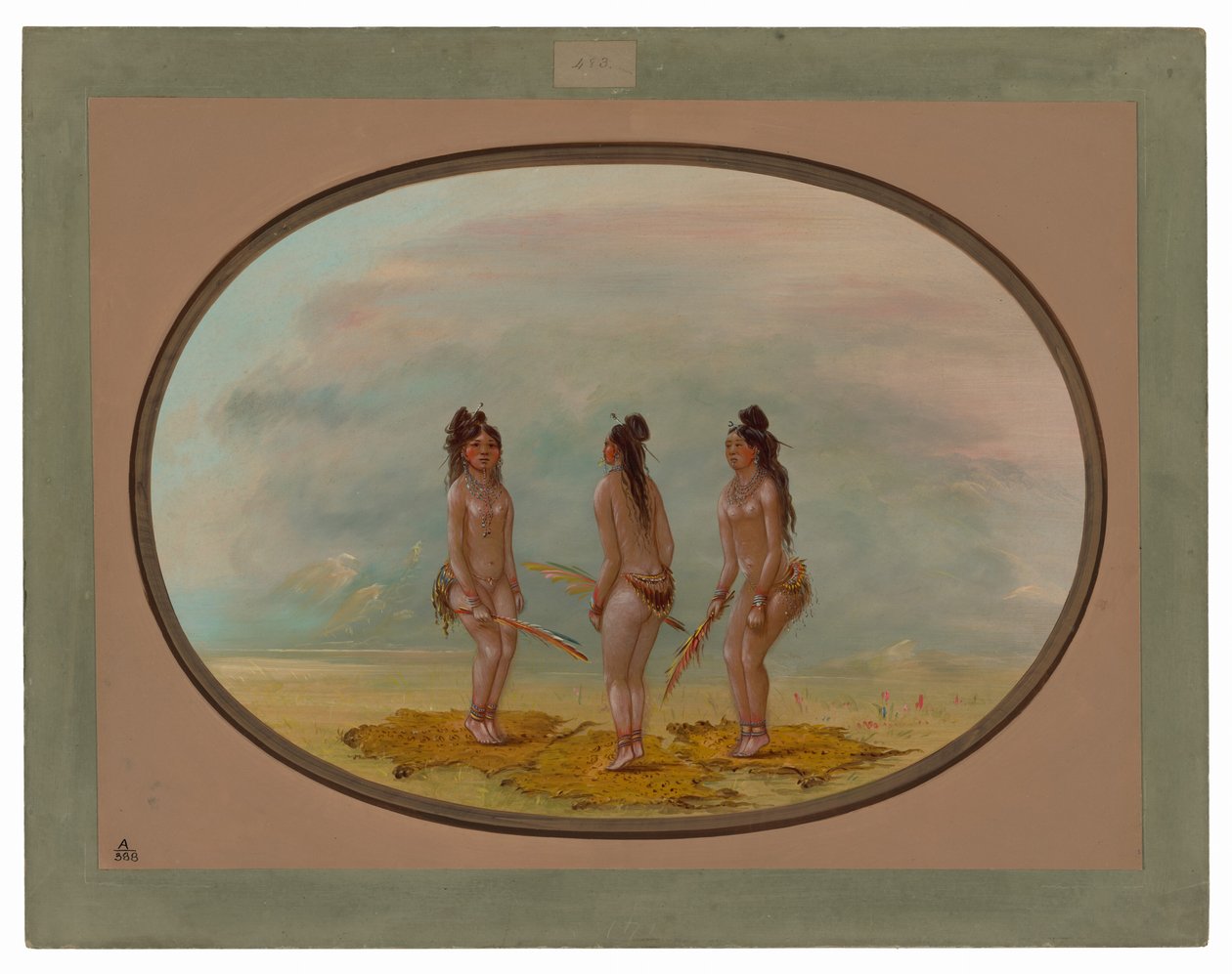 De knappe dans - Goo-a-give door George Catlin