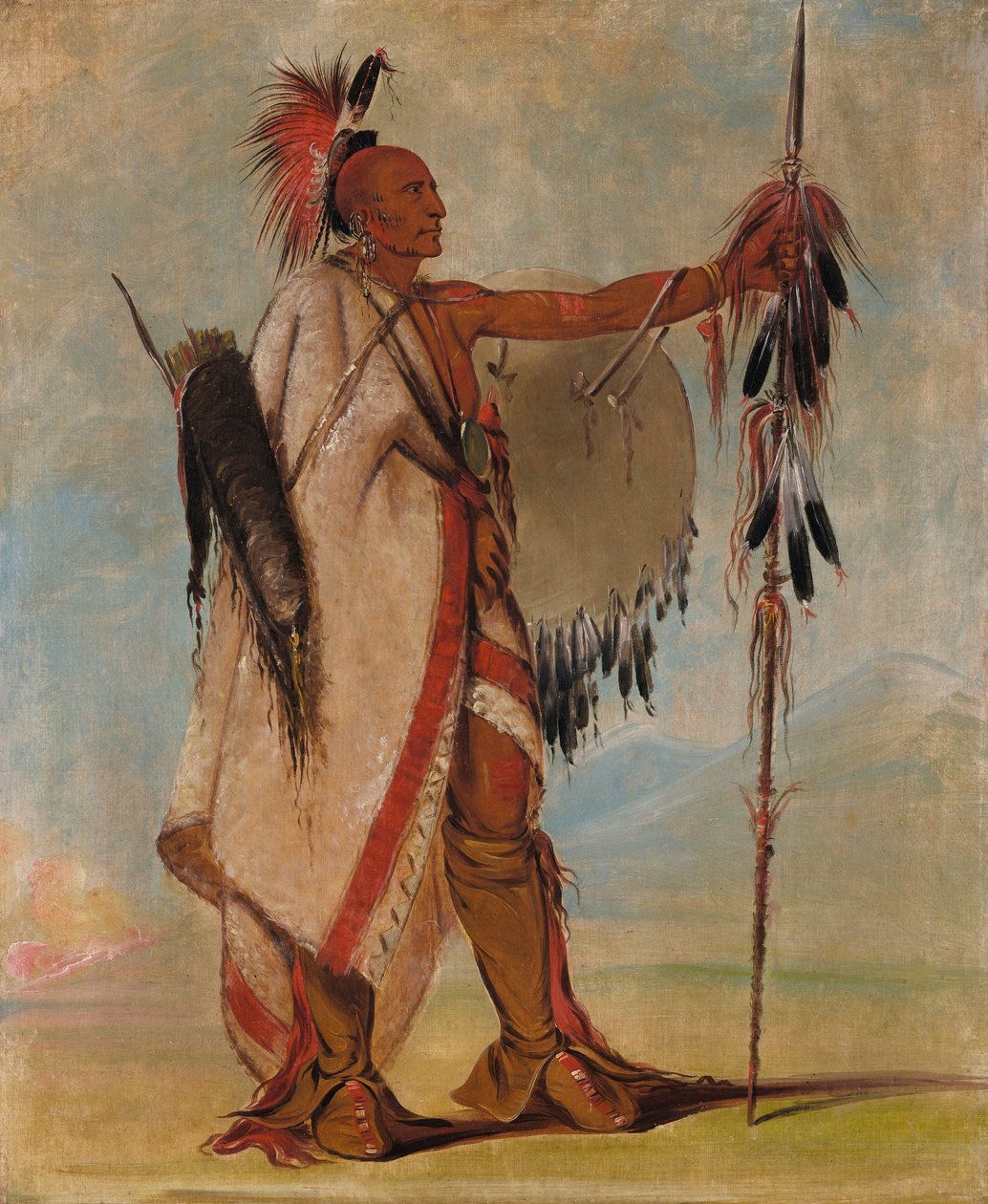 Tál-lee, een krijger van aanzien door George Catlin
