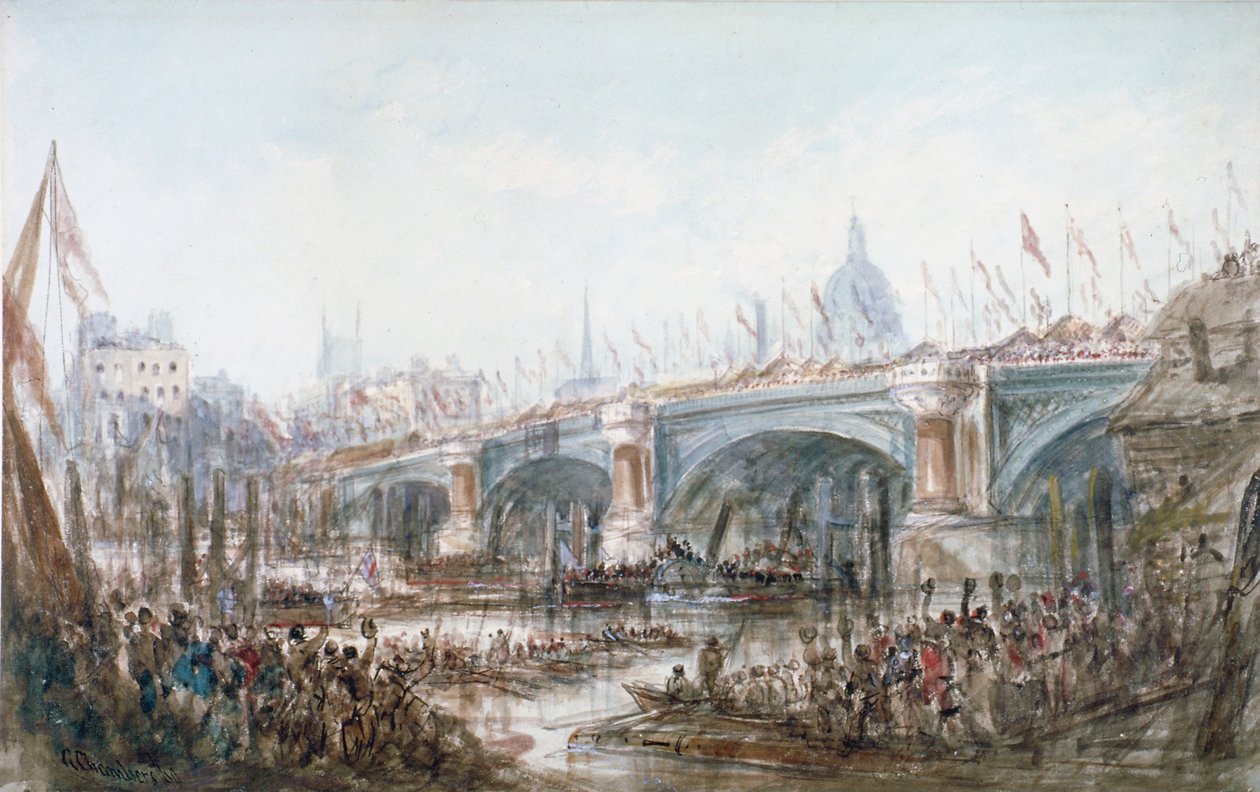 Opening van Blackfriars Bridge, Londen, 1869 door George Chambers