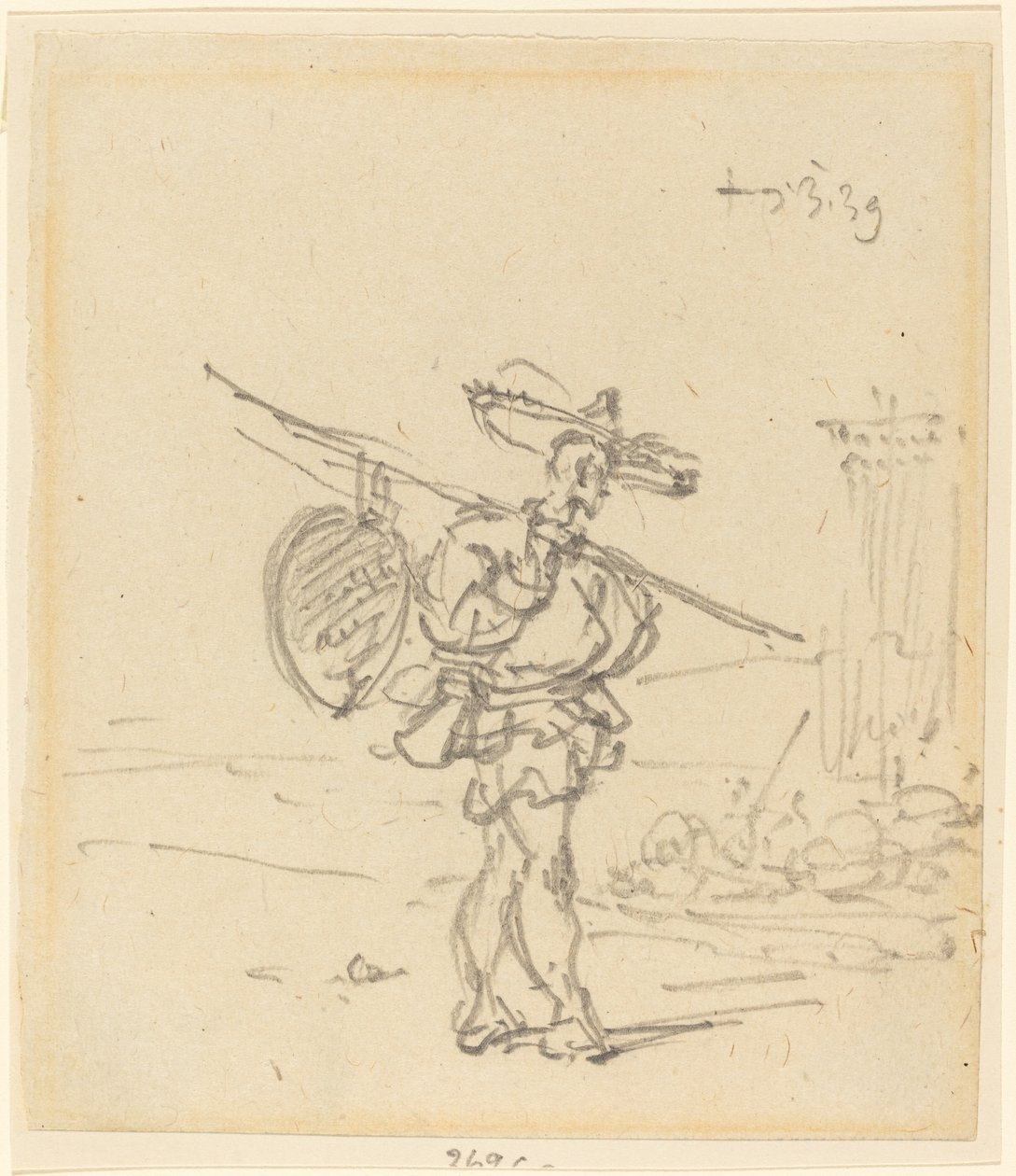 Een Chinese boer door George Chinnery
