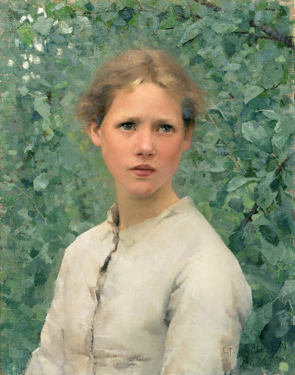 Een Meisjeshoofd door George Clausen
