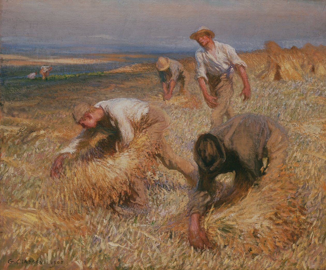 Schoven Binden door George Clausen