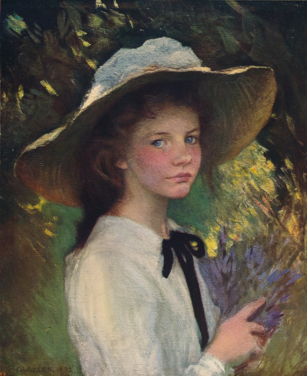 Kitty, ca. 1915 door George Clausen