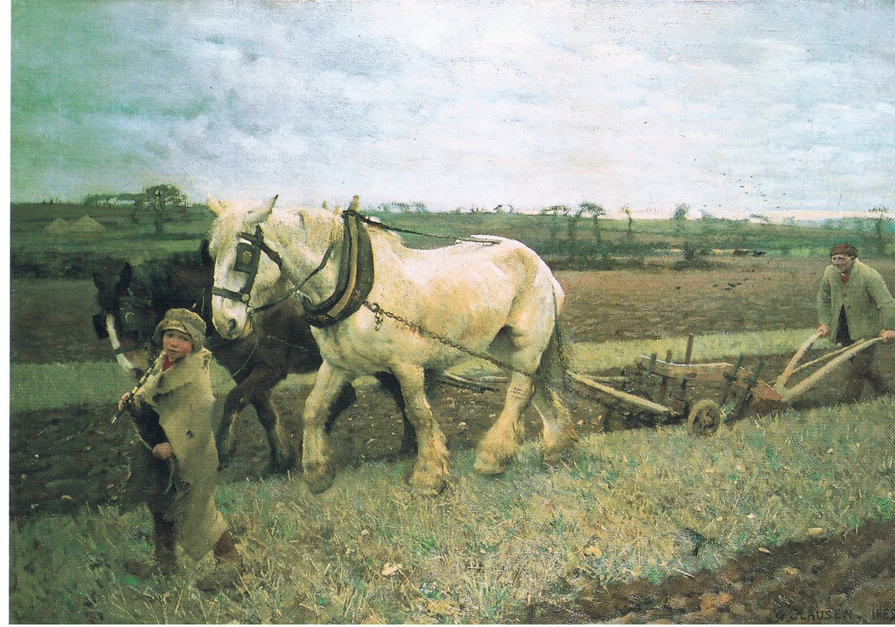 Ploegen door George Clausen