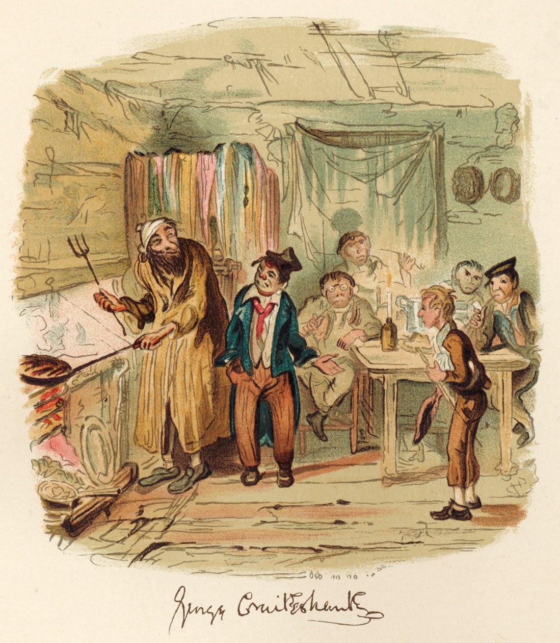 Boek van Charles Dickens door George Cruikshank