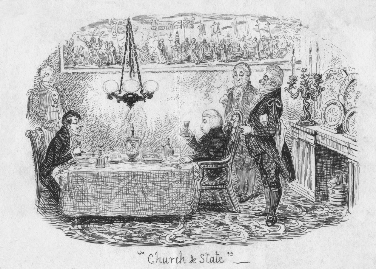 Kerk en Staat door George Cruikshank
