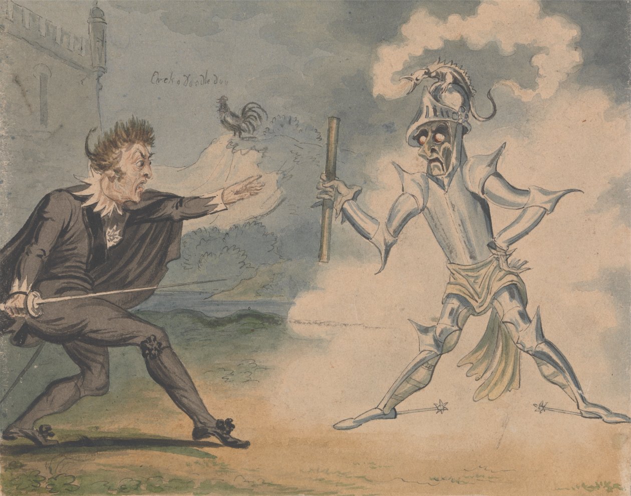 Hamlet en de Geest door George Cruikshank