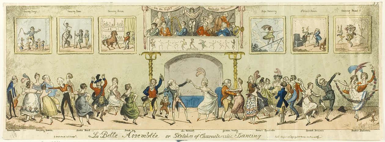 La Belle Assemblée door George Cruikshank