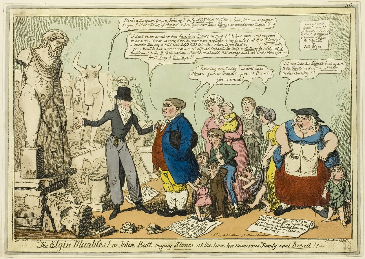 De Elgin Marbles! door George Cruikshank