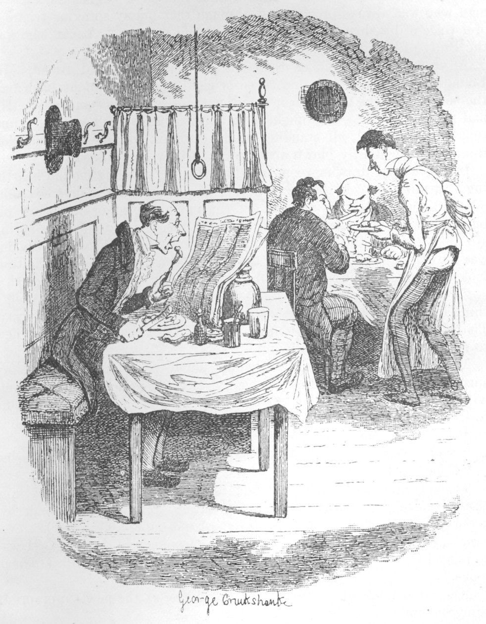 De Lange, Dunne, Bleke Persoon, ca. 1900 door George Cruikshank