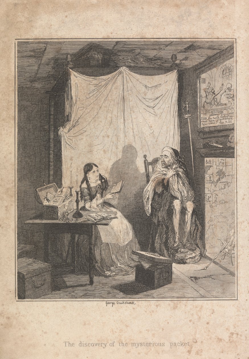 De Ontdekking van het Mysterieuze Pakket door George Cruikshank