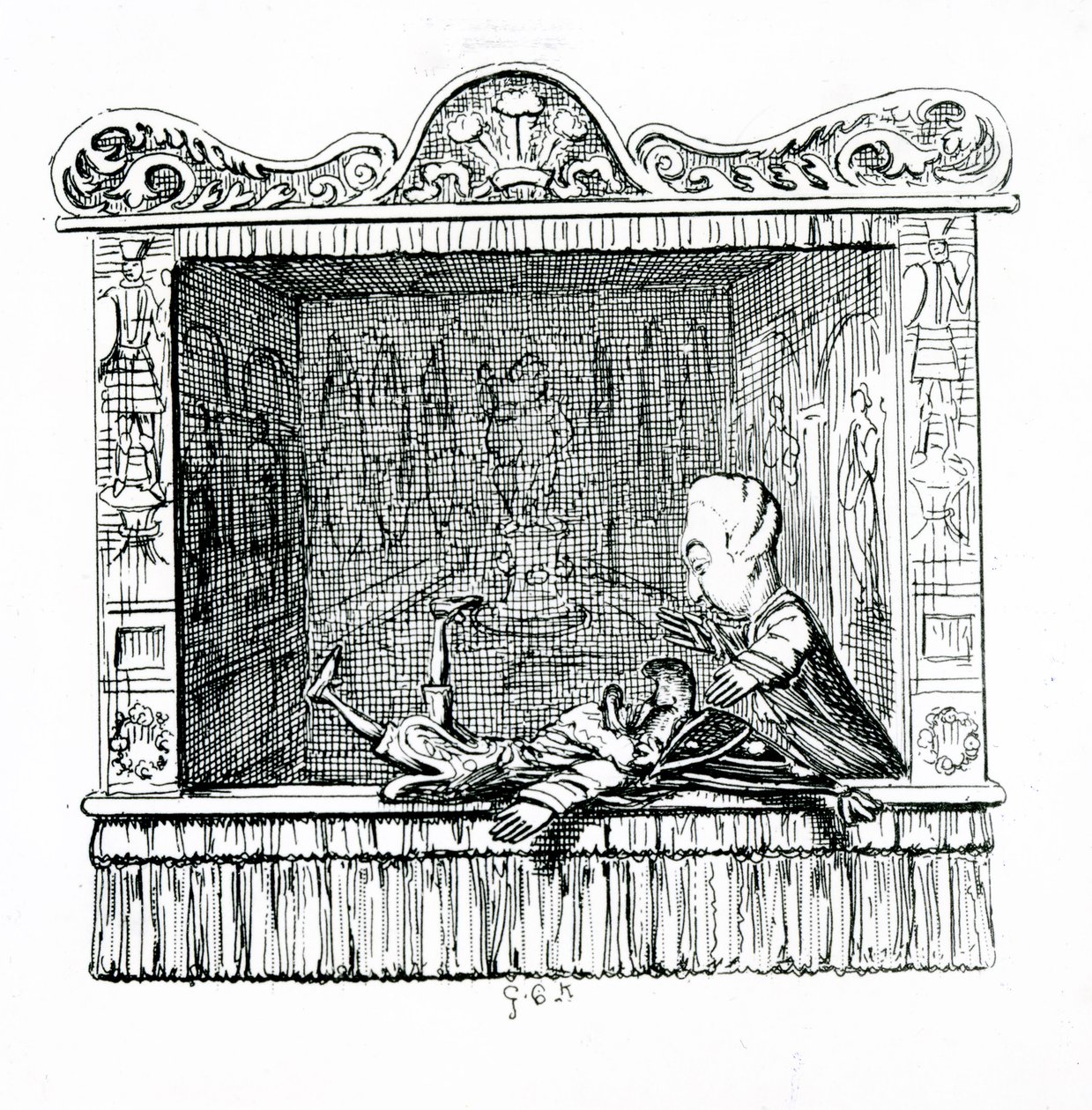 De dokter met meneer Punch door George Cruikshank