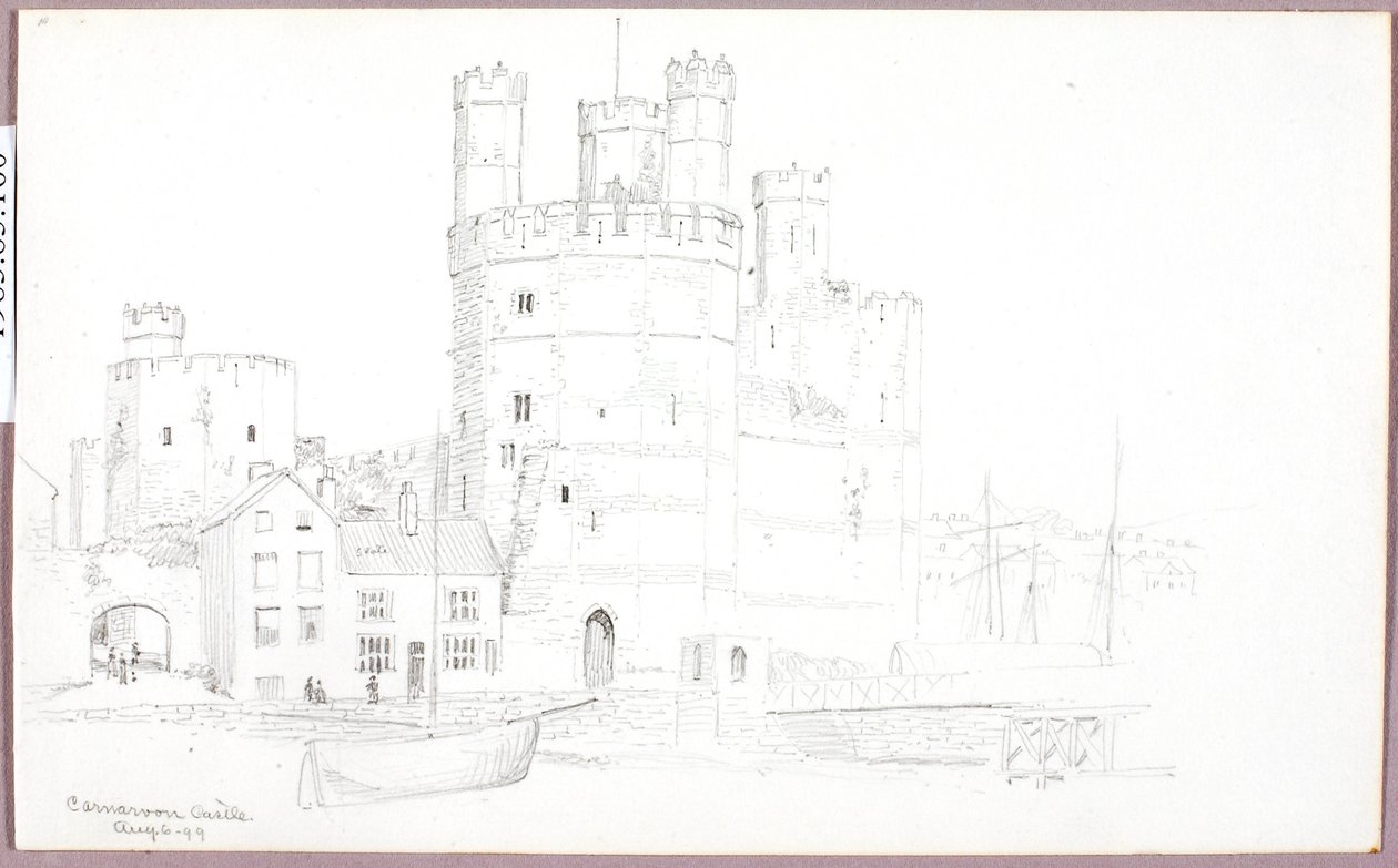 Kasteel van Caernarvon door George Elbert Burr
