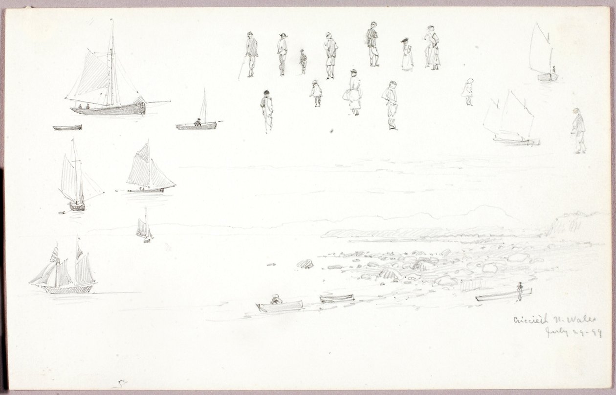 Criccieth, Noord-Wales door George Elbert Burr