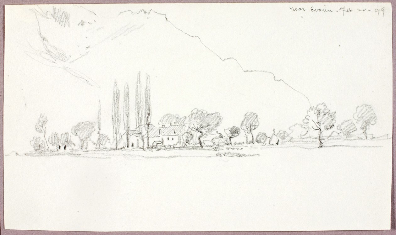 Omgeving Evian door George Elbert Burr