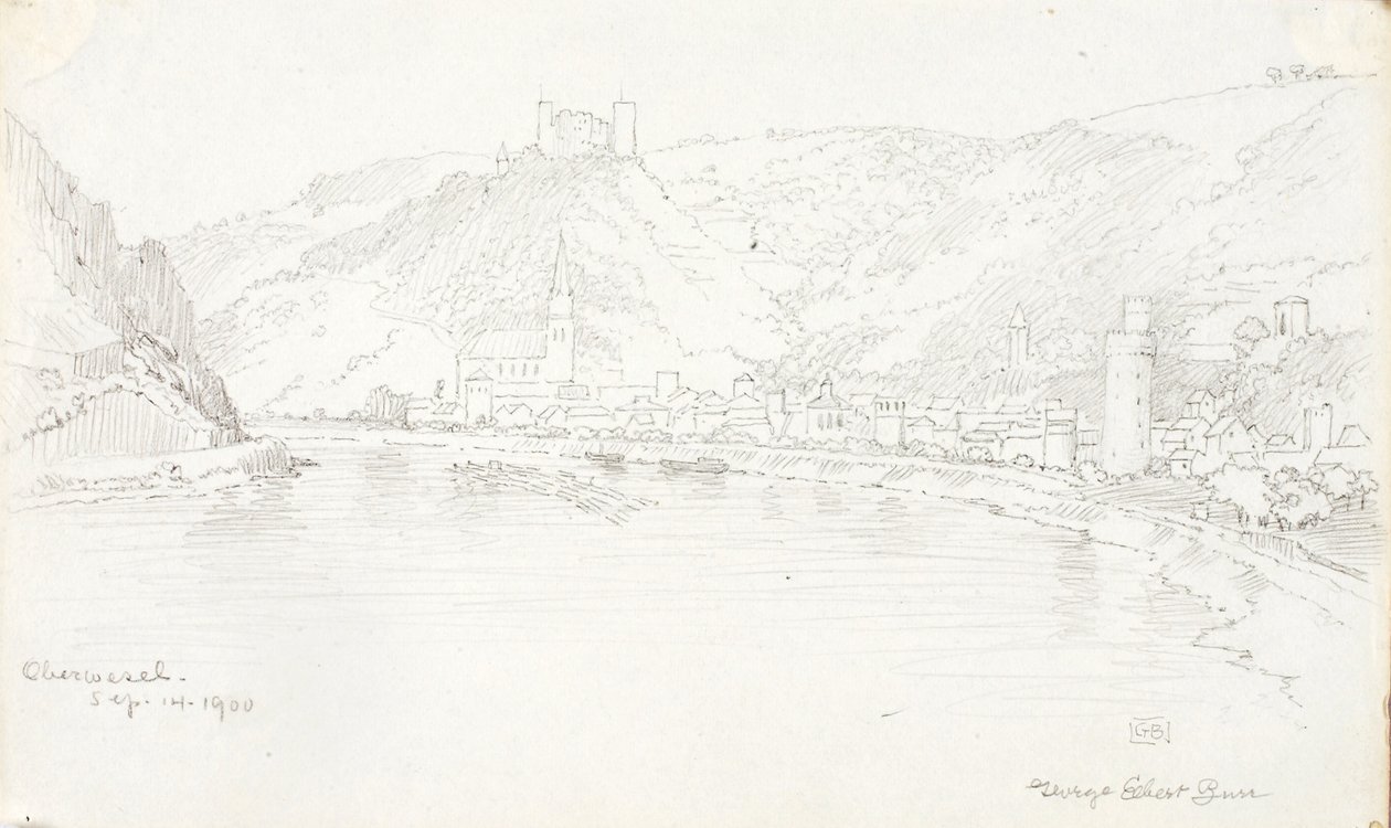 Oberwesel door George Elbert Burr