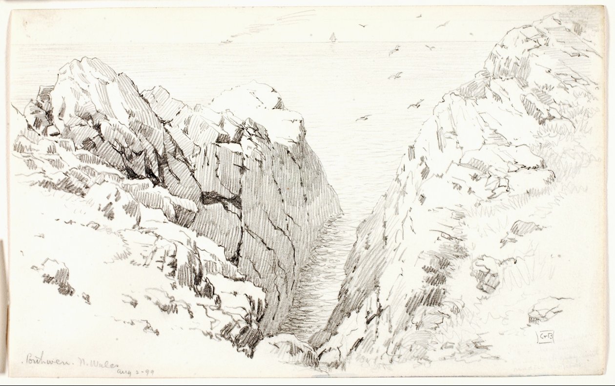 Porthwen, Noord-Wales door George Elbert Burr