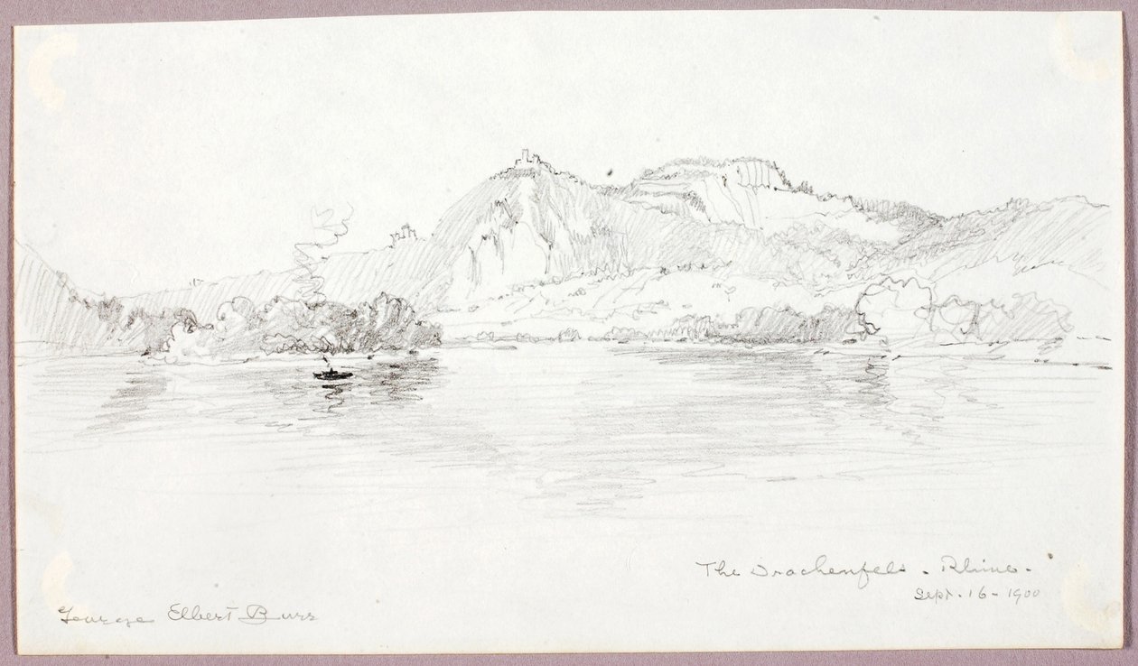 De Drachenfels, Rijn door George Elbert Burr