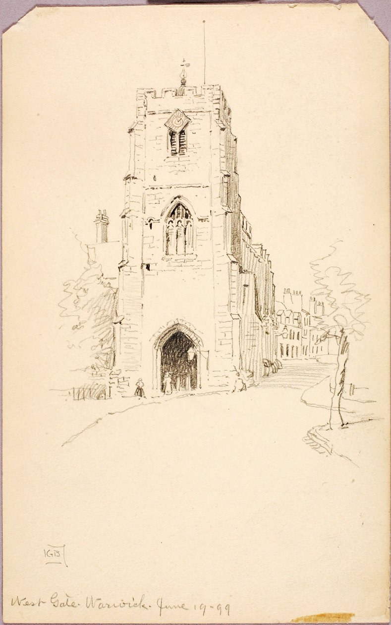 West Gate, Warwick door George Elbert Burr