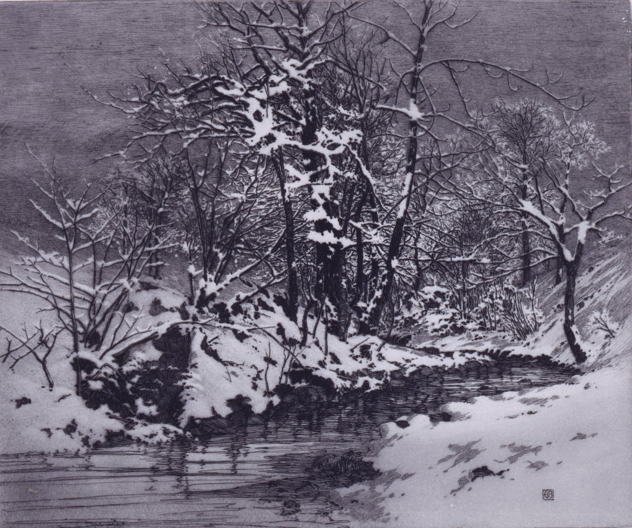 Winterochtend door George Elbert Burr
