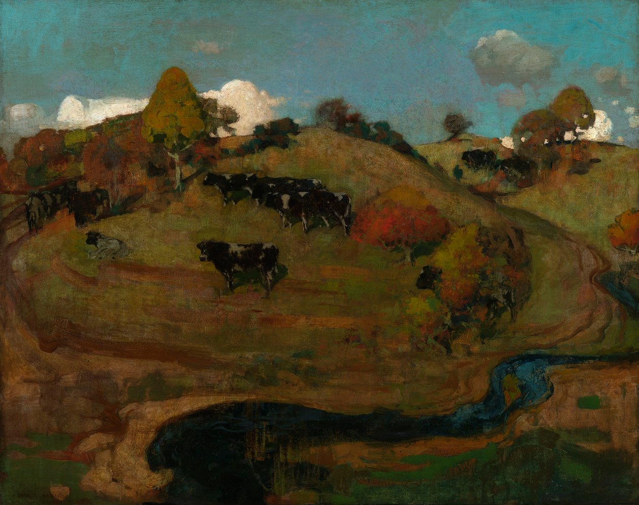 Een landschap in Galloway door George F. Henry