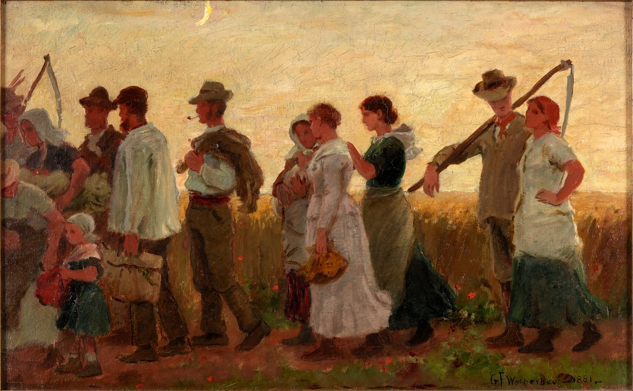 De Oogstmaan, 1881 door George Faulkner Wetherbee