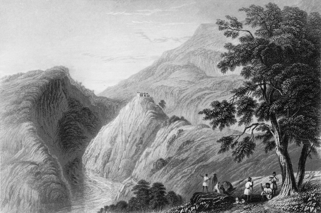 Uitzicht nabij Kursalee door George Francis White