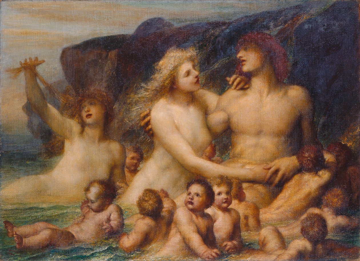 Een Griekse idylle door George Frederic Watts