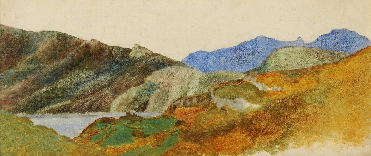 Berglandschap, 1843-47 door George Frederick Watts