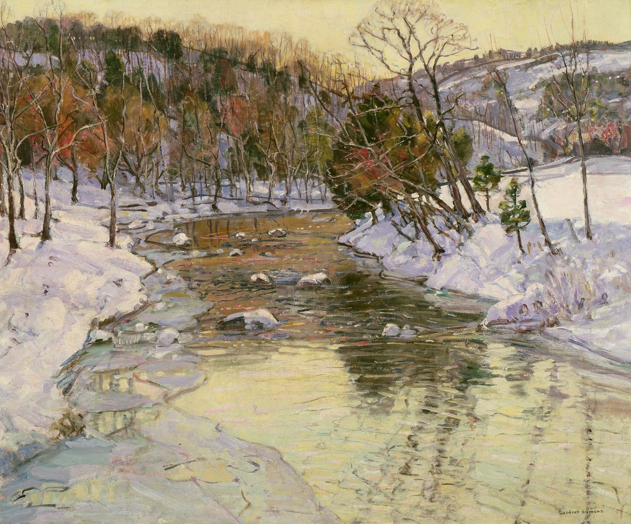 Winterlandschap door George Gardner Symons