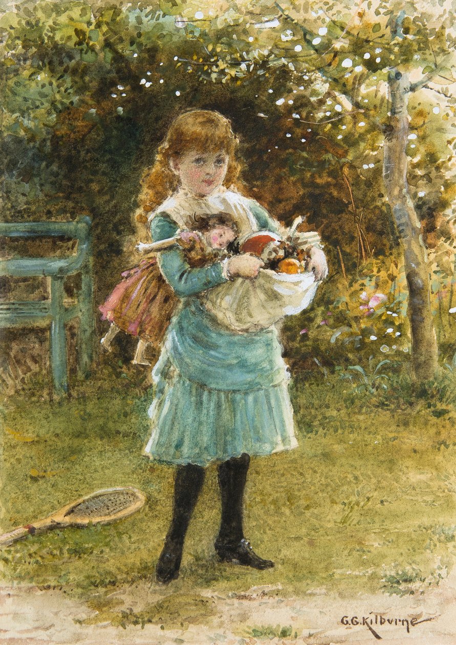 Uitgaan om te spelen door George Goodwin Kilburne