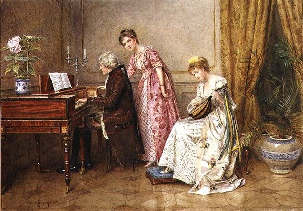 Het trio door George Goodwin Kilburne