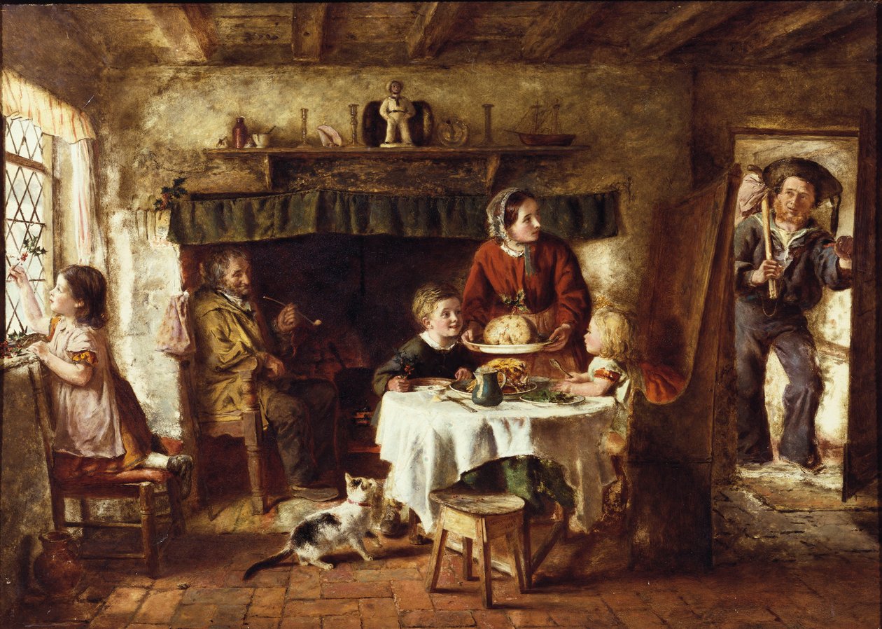 Eerste Kerstdag, 1867 door George Hardy