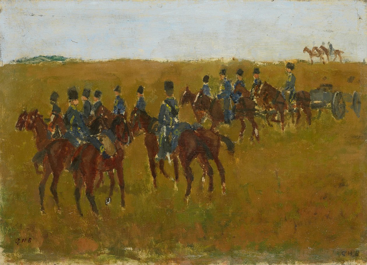 Artillerie op Manoeuvre door George Hendrik Breitner