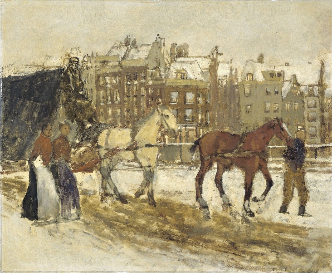 Het Rokin, Amsterdam door George Hendrik Breitner