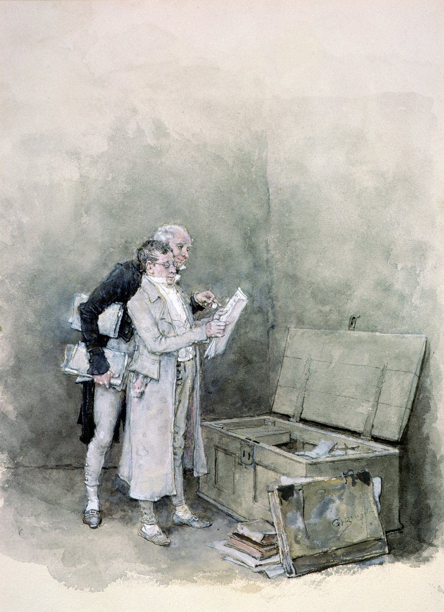 De aktekist door George Henry Boughton