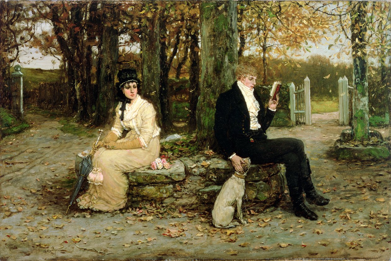 De afnemende huwelijksreis, 1878 door George Henry Boughton