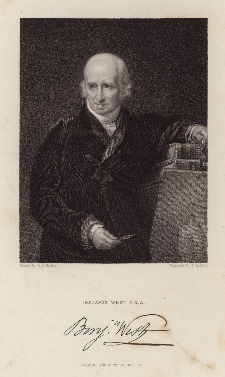 Benjamin West, Anglo-Amerikaanse schilder door George Henry Harlow