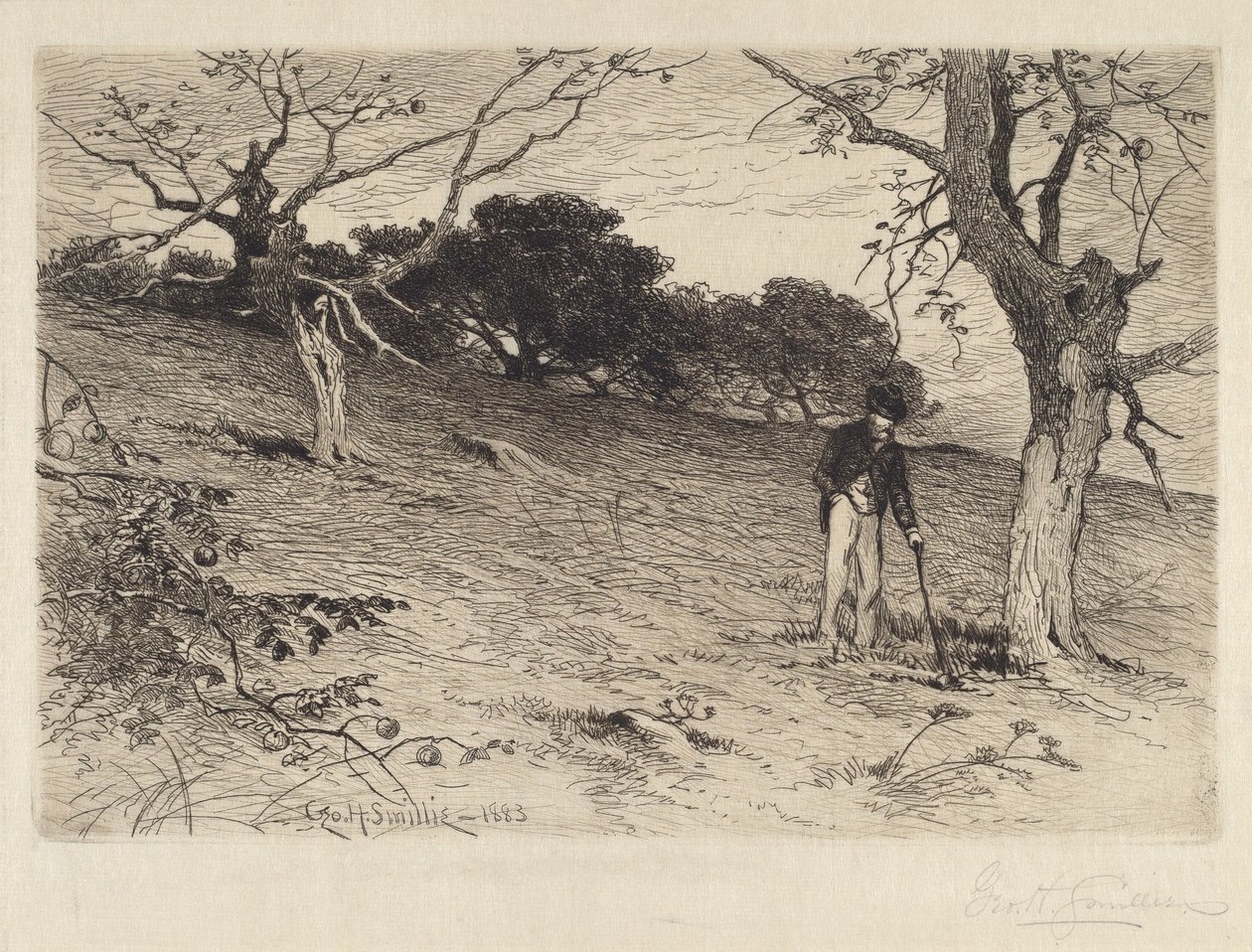 Boomgaard door George Henry Smillie