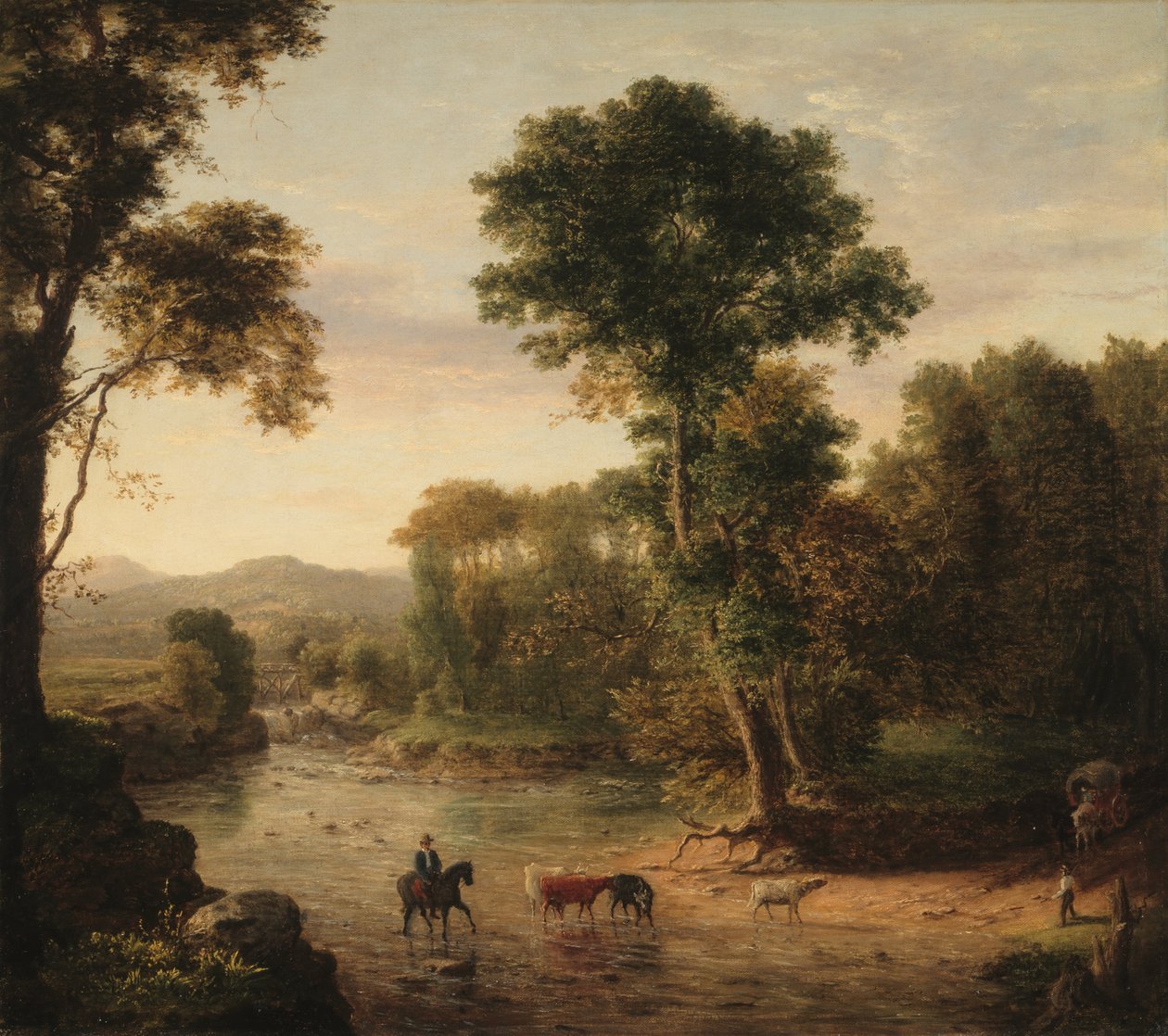De Oversteek door de Voorde, 1848 door George Inness