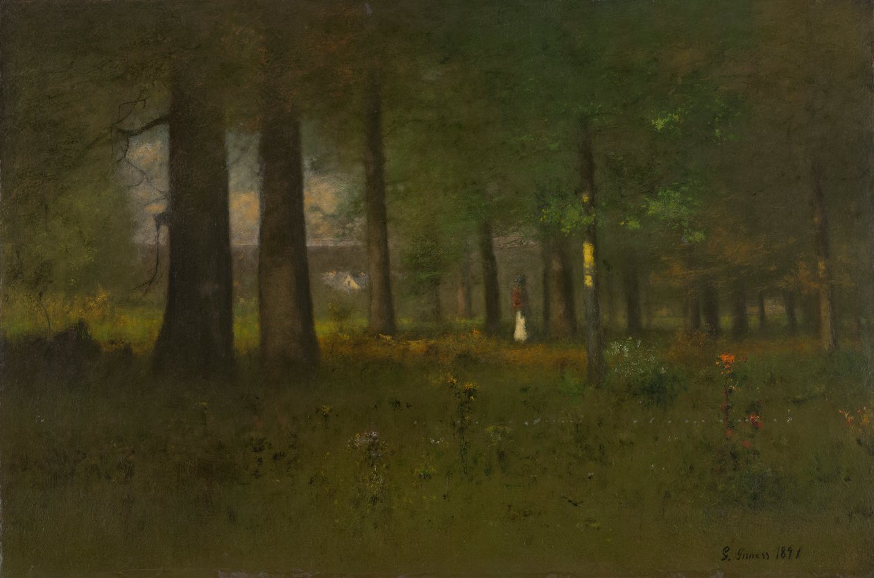 De rand van het bos door George Inness