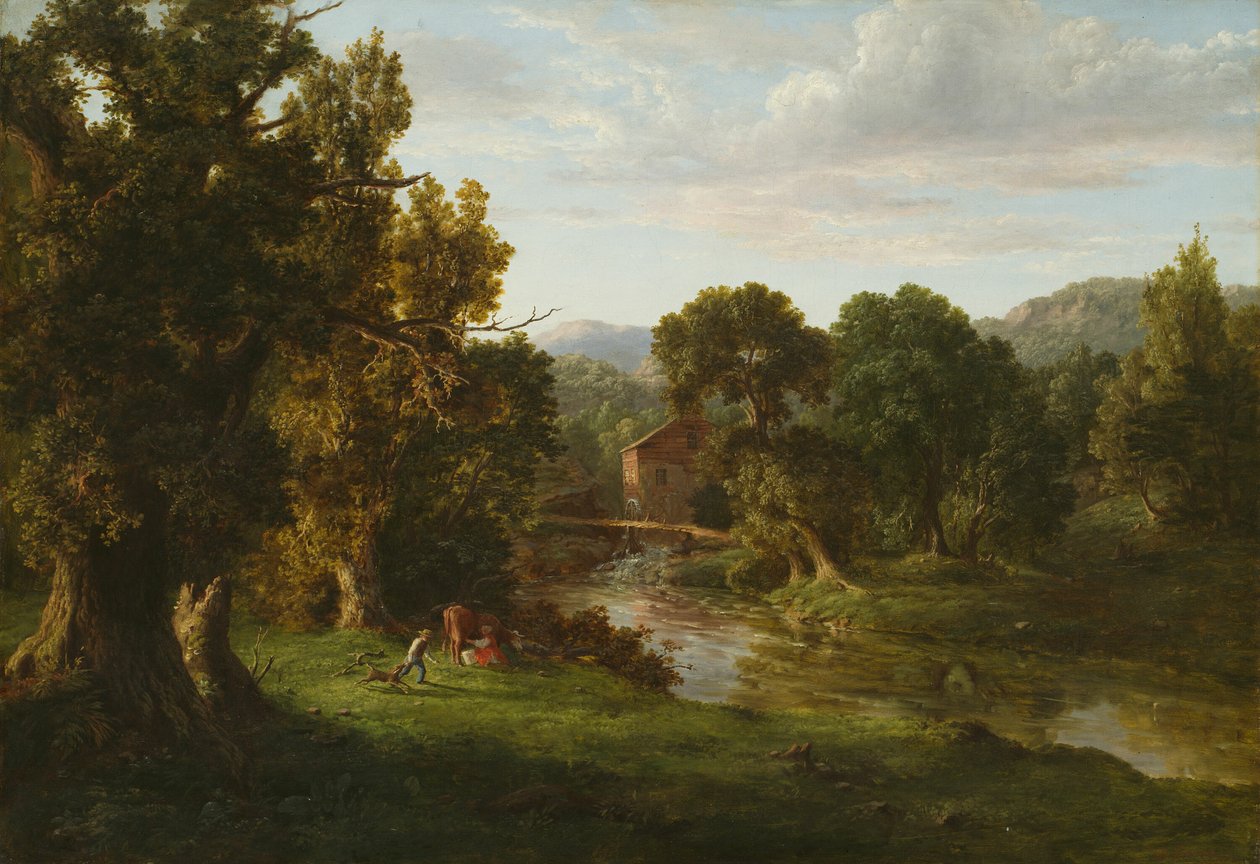 De Oude Molen, 1849 door George Inness