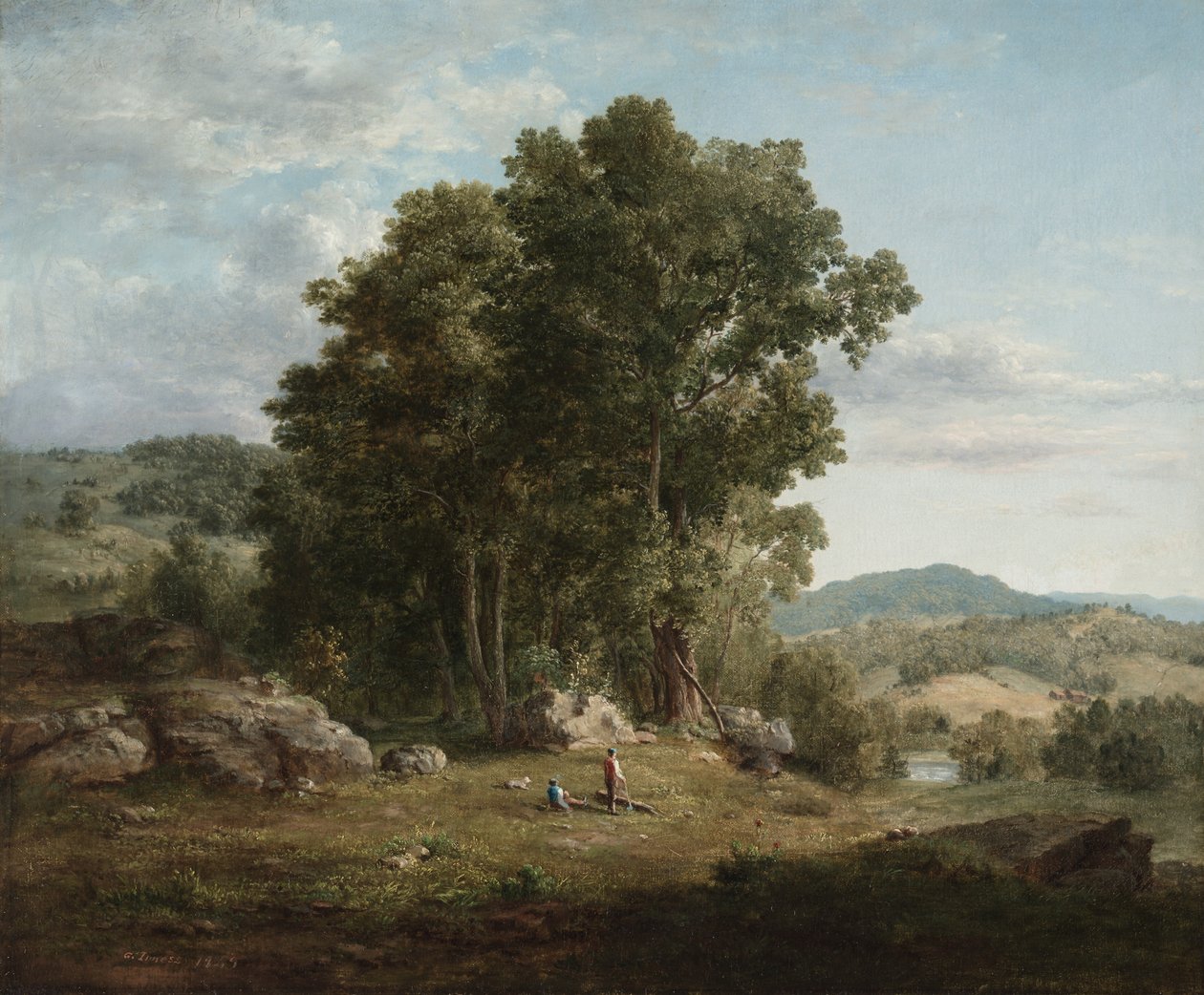 De Houthakker, 1849 door George Inness